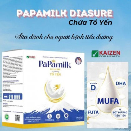 Sữa PaPamilk Diasure chứa Tổ Yến