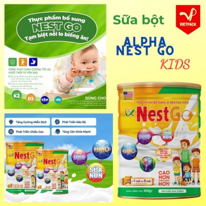 Sữa bôt Alpha Nest Go Kids