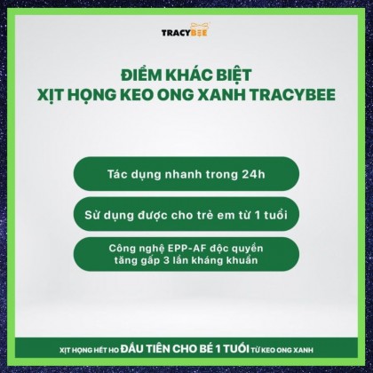 Xịt họng keo ong xanh Tracybee