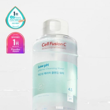 Cell Fusion C Expert - Nước rửa mặt làm sạch an toàn 3 trong 1. duy trì PH lý tưởng- Low pH pHarrier Cleansing Water
