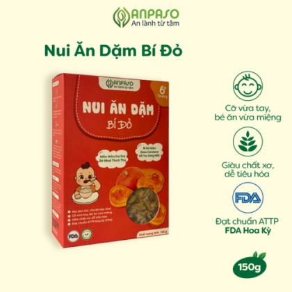 Nui ăn dặm bí đỏ Anpaso 150g