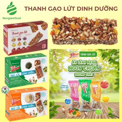 Thanh gạo lứt hạt dinh dưỡng