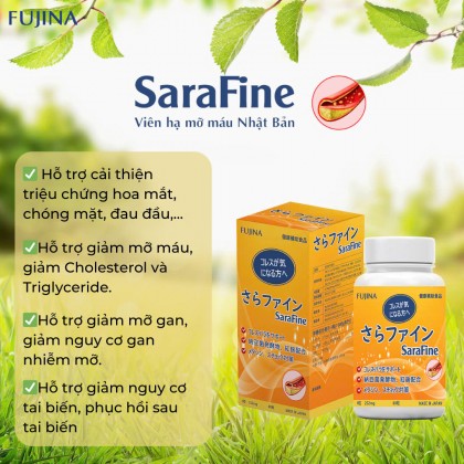 Viên giảm mỡ máu Sarafine