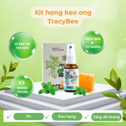 Xịt họng keo ong 30ml TracyBee